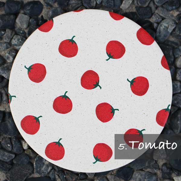 コースター 珪藻土 FUN FRUIT トマト | Tomato